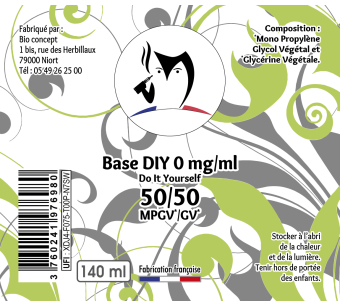 Base DIY 140ML | 50% MPGV / 50% GV | Nico shoot